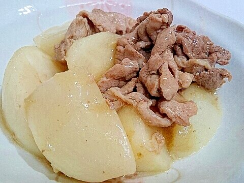 かぶと豚肉のとろとろ煮物